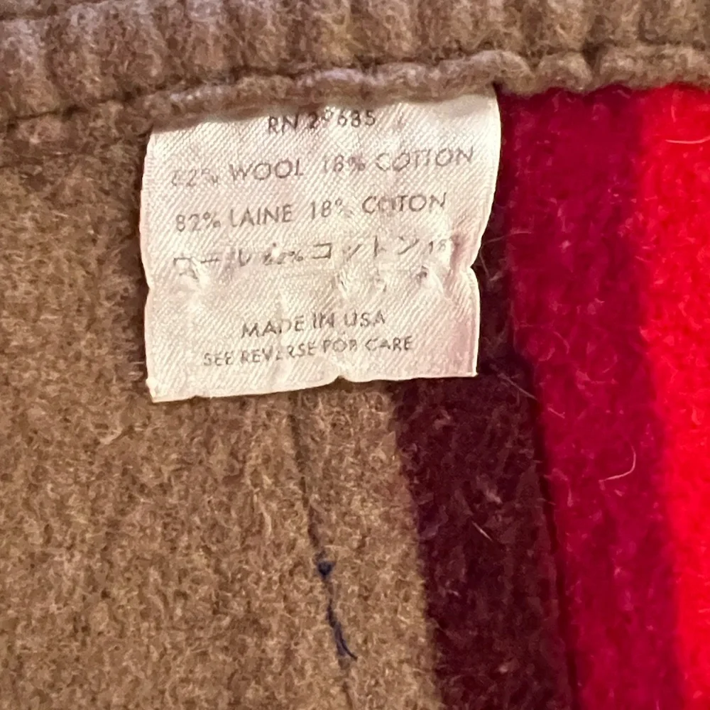 Vintage Pendleton Chief Joseph Beaver State Wool Blanket 64” x 76”
